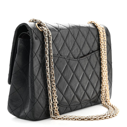 Chanel Aged Calfskin Quilted 50th Anniversary 2.55 Reissue 226 Flap Black 3 of 12
