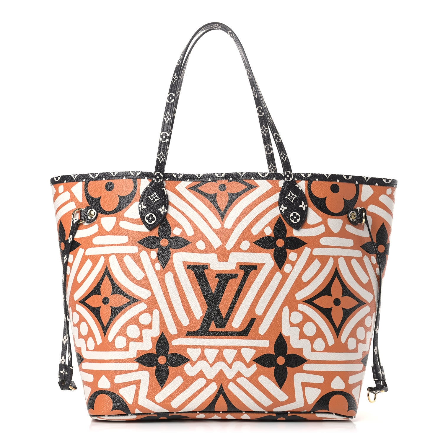 Louis Vuitton Monogram Giant Crafty Neverfull MM Creme Caramel 1 of 9