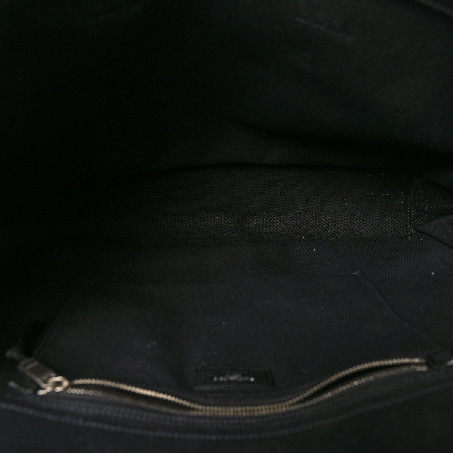 Saint Laurent Linen Calfskin Rive Gauche Tote Black 5 of 10