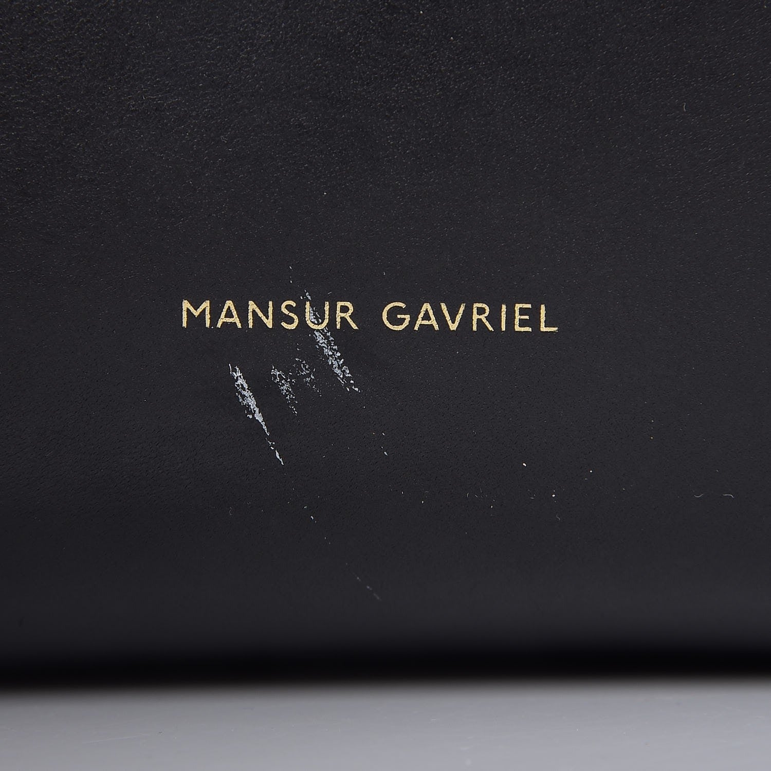 Mansur Gavriel Vegetable Tanned Calfskin Bucket Bag Black Flamma 6 of 22