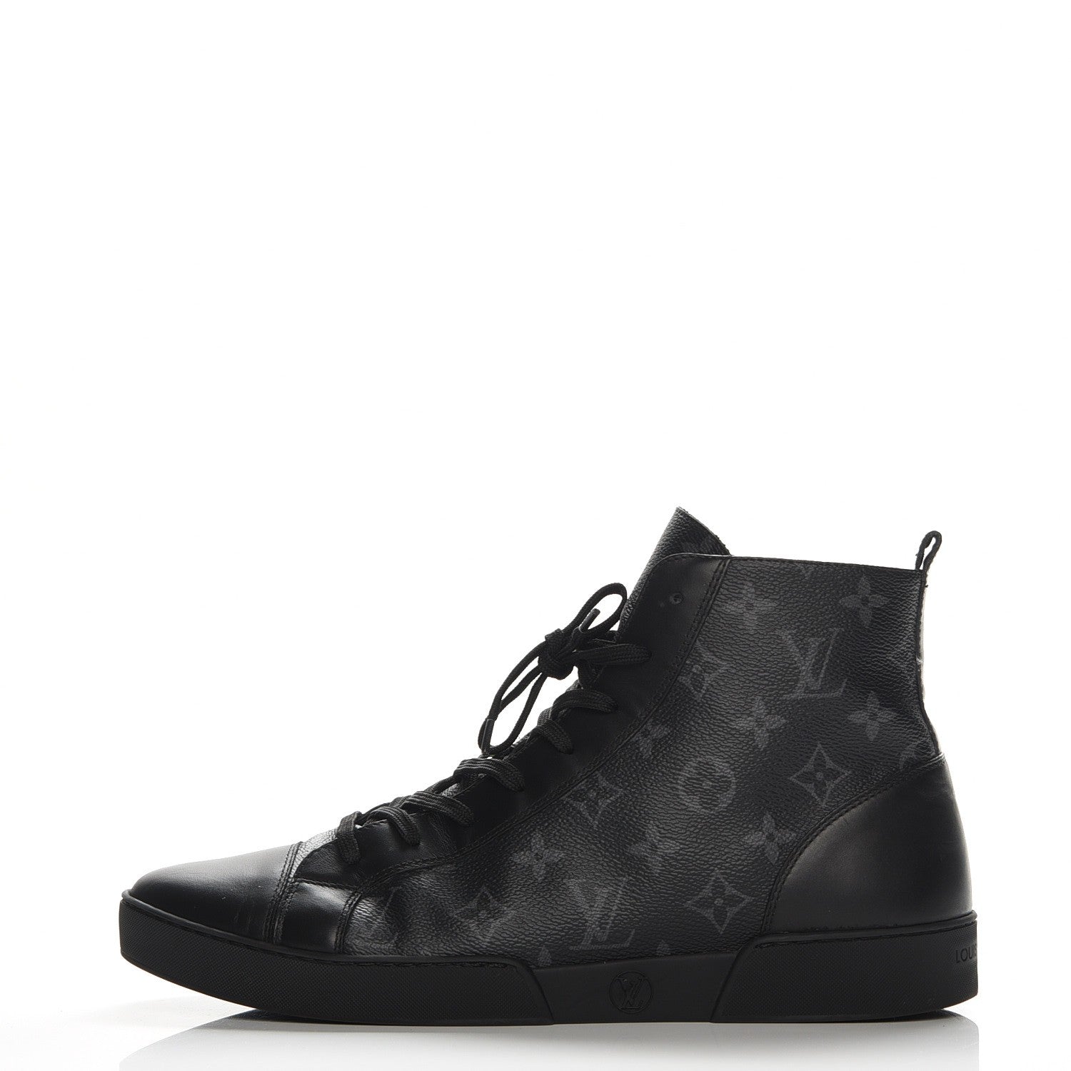 Louis Vuitton Monogram Eclipse Match Up Sneakers 8.5 Black 1 of 9