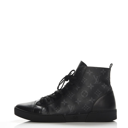 Louis Vuitton Monogram Eclipse Match Up Sneakers 8.5 Black 1 of 9