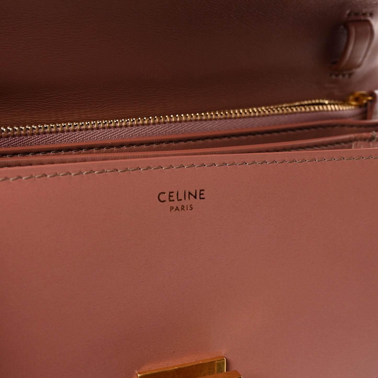 Box Calfskin Medium Classic Box Flap Bag Antique Rose