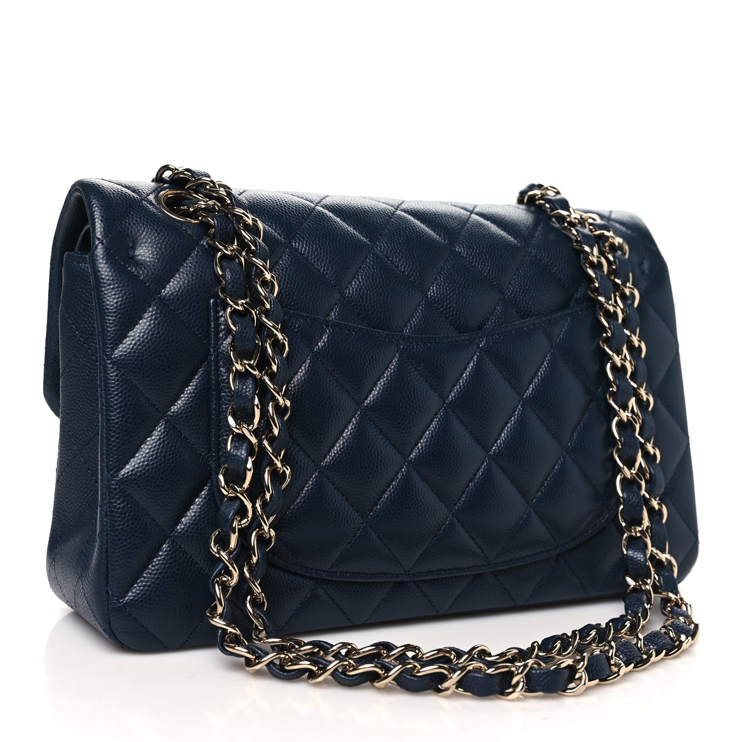 Chanel Caviar Quilted Small Double Flap Navy 2 of 11