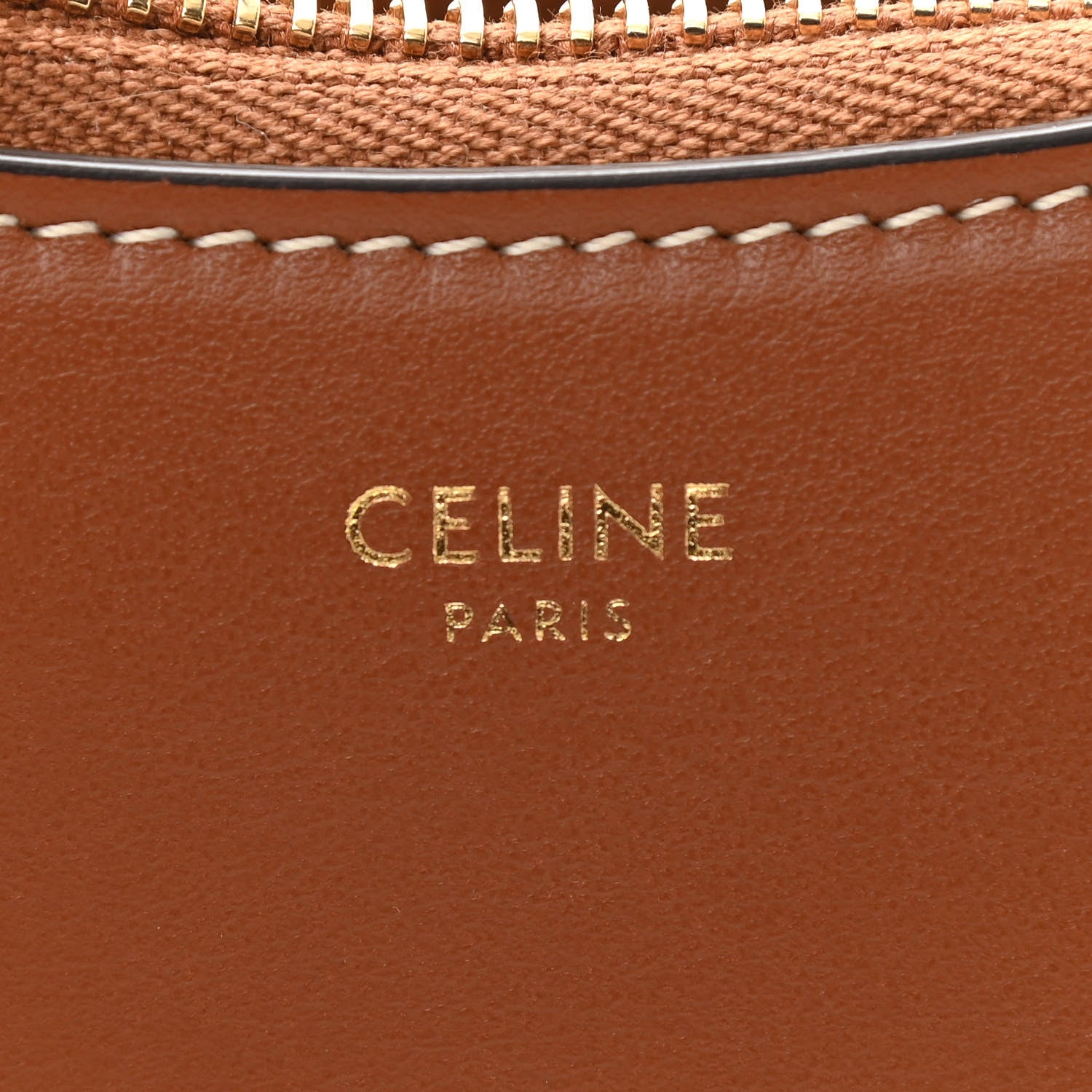 Celine Smooth Calfskin Medium Strap Ava Shoulder Bag Tan 9 of 10
