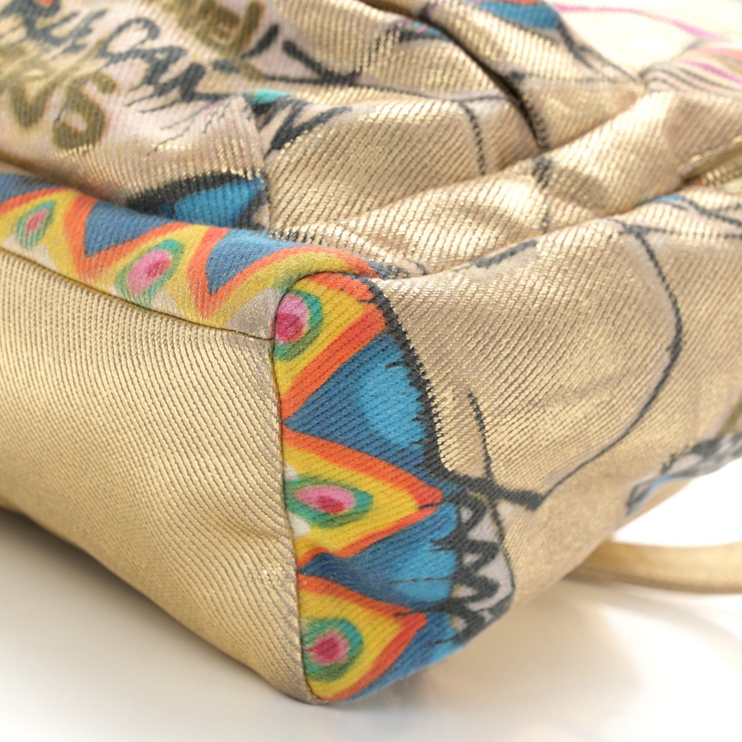 Chanel Graffiti Printed Canvas Street Spirit Backpack Multicolor 10 of 13