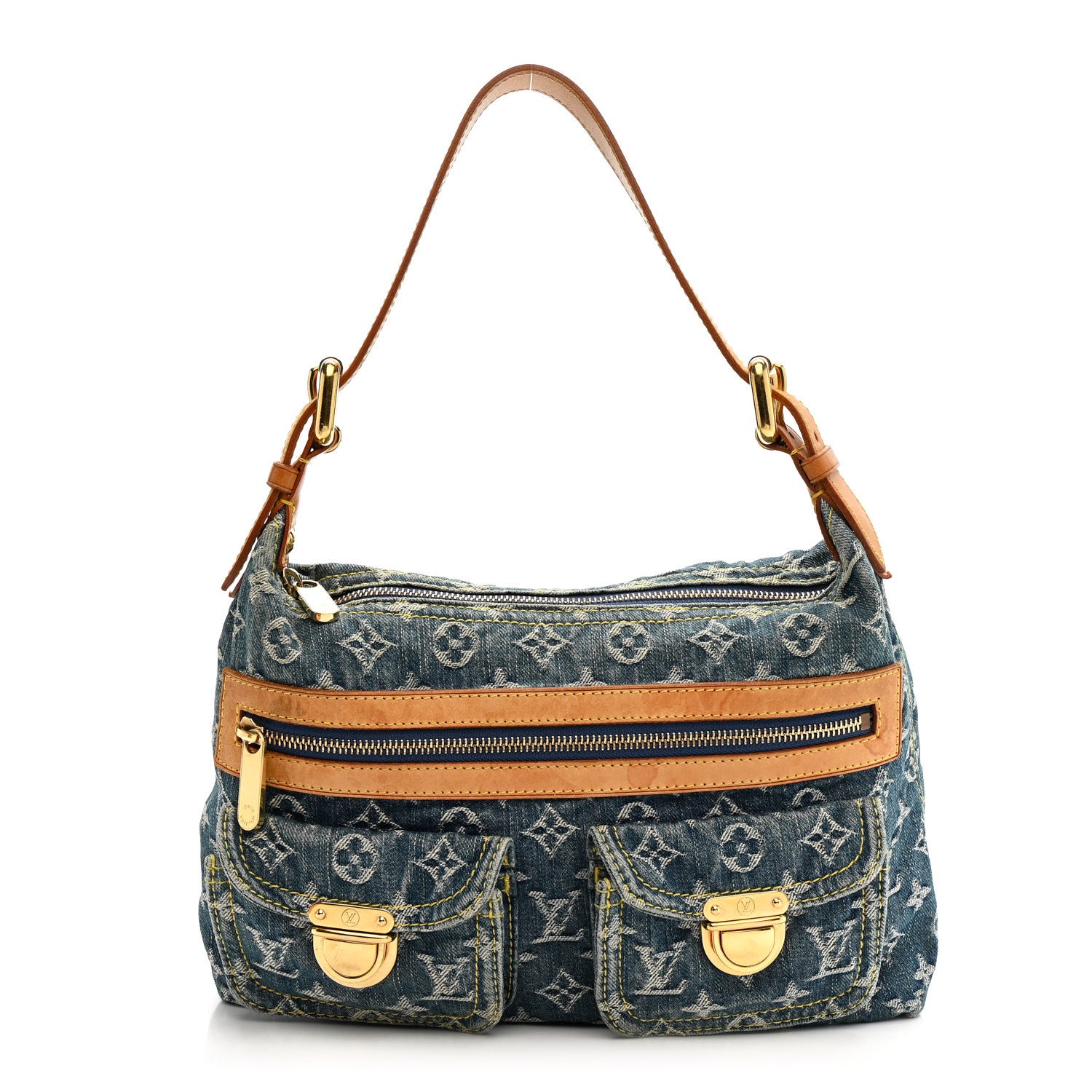 Louis Vuitton Monogram Denim Baggy PM Blue 1 of 16