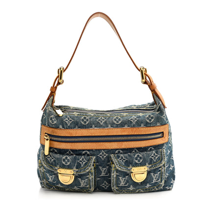 Louis Vuitton Monogram Denim Baggy PM Blue 1 of 16