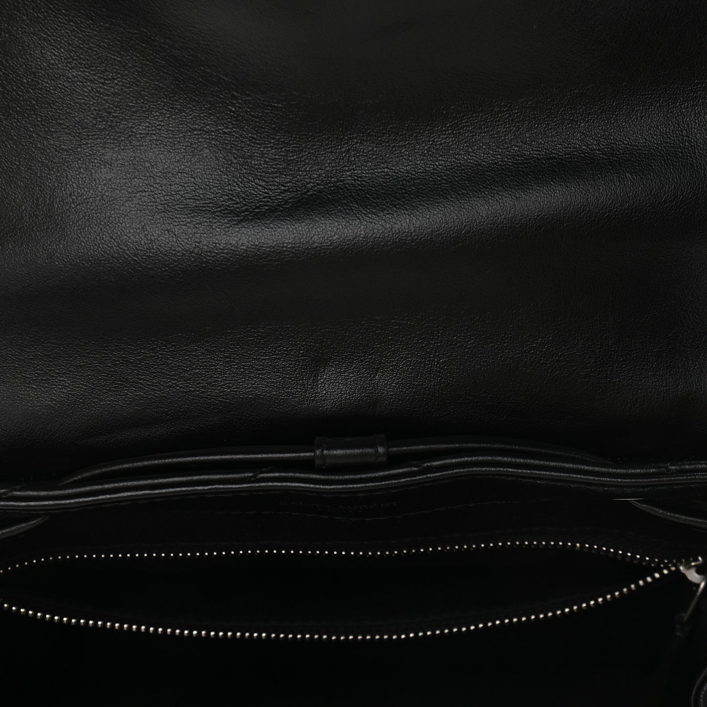 Calfskin Y Quilted Monogram Small Loulou Backpack Black