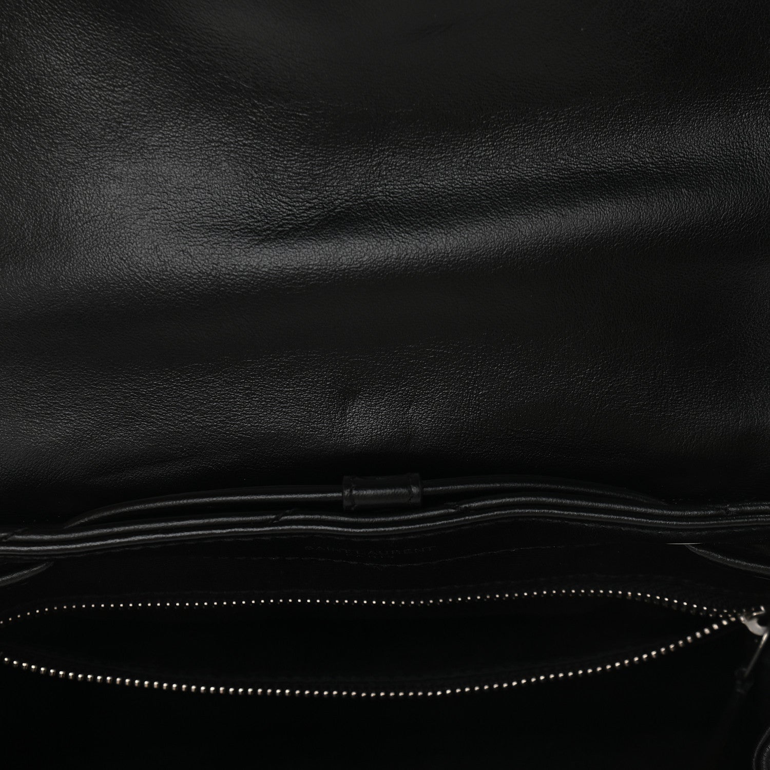 Saint Laurent Calfskin Y Quilted Monogram Small Loulou Backpack Black 11 of 13