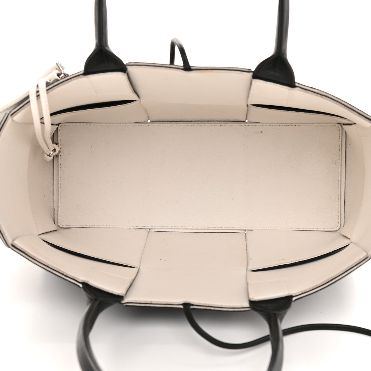 Bottega Veneta Nappa Maxi Intrecciato Small Arco Tote Black White 6 of 18