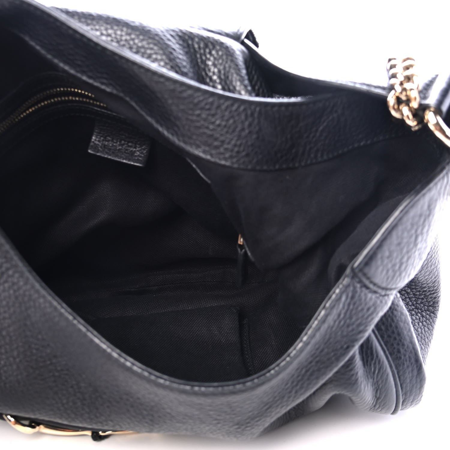 Gucci Pebbled Calfskin Medium Emily Hobo Black 4 of 4