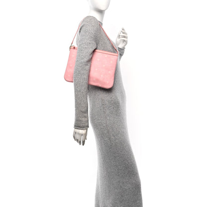 MCM Viseto Stark Wristlet Pouch Blossom Pink 2 of 10