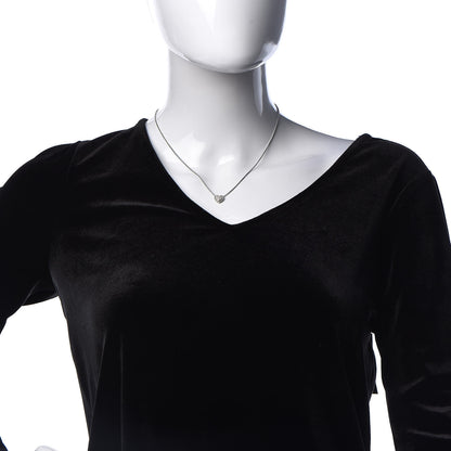 David Yurman Sterling Silver Diamond Petite Pave Heart Necklace 2 of 6