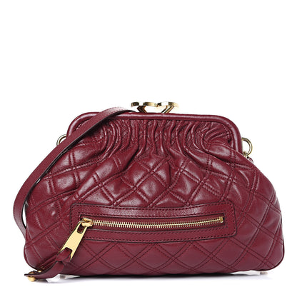 Marc Jacobs Calfskin Quilted Little Stam Bordeaux 1 of 11