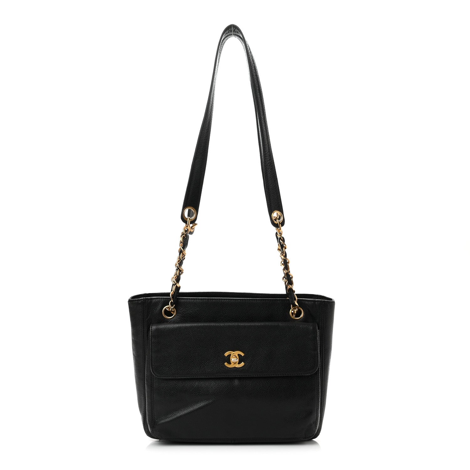 Chanel Caviar CC Shopper Tote Black 1 of 10