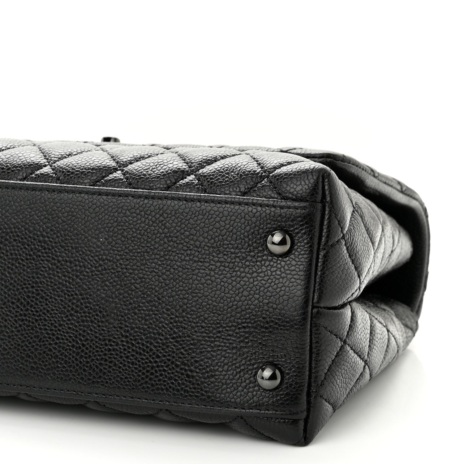 Chanel Caviar Quilted Small Coco Handle Flap So Black 10 of 10