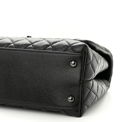 Chanel Caviar Quilted Small Coco Handle Flap So Black 10 of 10