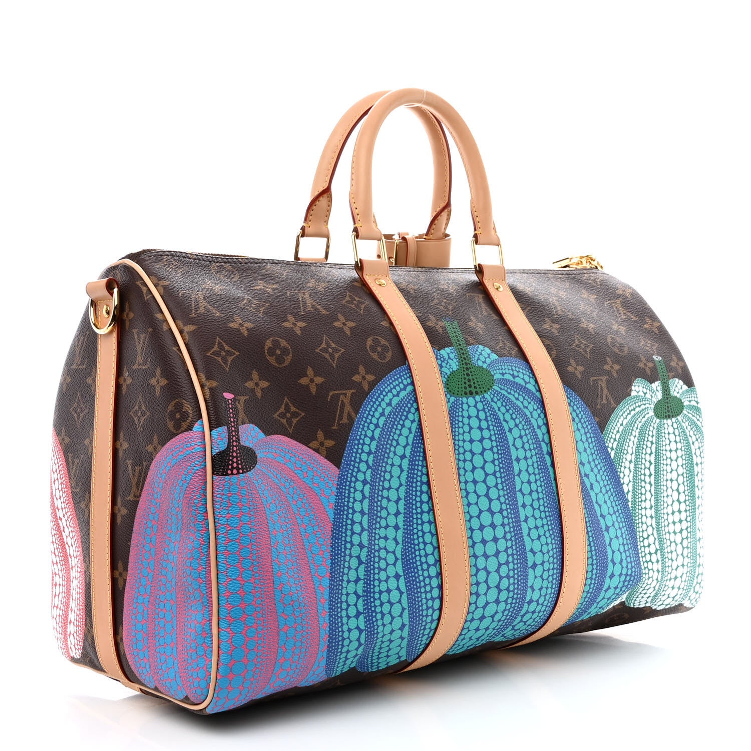 Louis Vuitton LV X YK Monogram Pumpkins Keepall Bandouliere 45 3 of 9