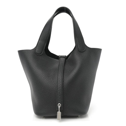 Hermes Taurillon Clemence Picotin Lock 18 PM Black 1 of 12