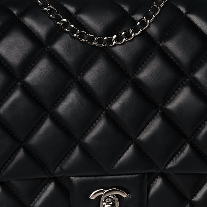 Chanel Lambskin Quilted Clutch With Chain Flap Black 11 of 14