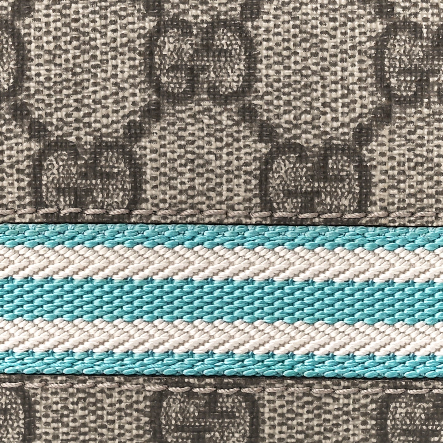 GG Plus Monogram Web Bi-Fold Wallet Blue Beige