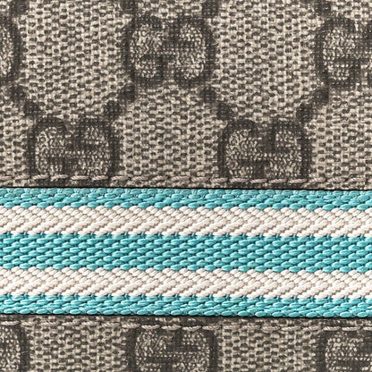 Gucci GG Plus Monogram Web Bi-Fold Wallet Blue Beige 9 of 13