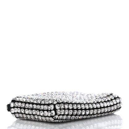 Alexander Wang Mesh Crystal Rhinestone Nano Heiress Shoulder Bag Black Silver 3 of 4