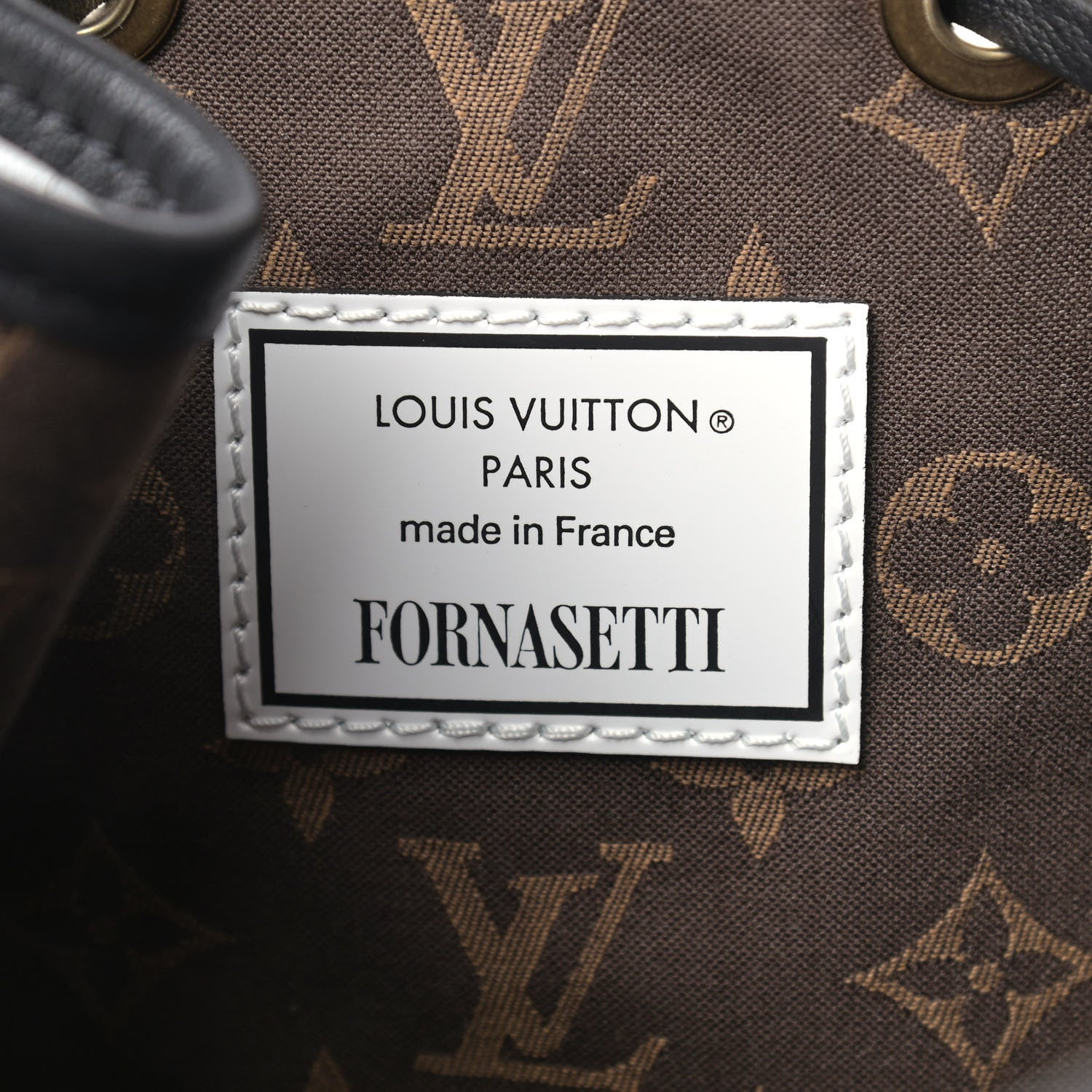 Louis Vuitton X FORNASETTI Calfskin Architettura Noe MM Black White 6 of 8