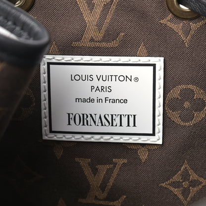 Louis Vuitton X FORNASETTI Calfskin Architettura Noe MM Black White 6 of 8