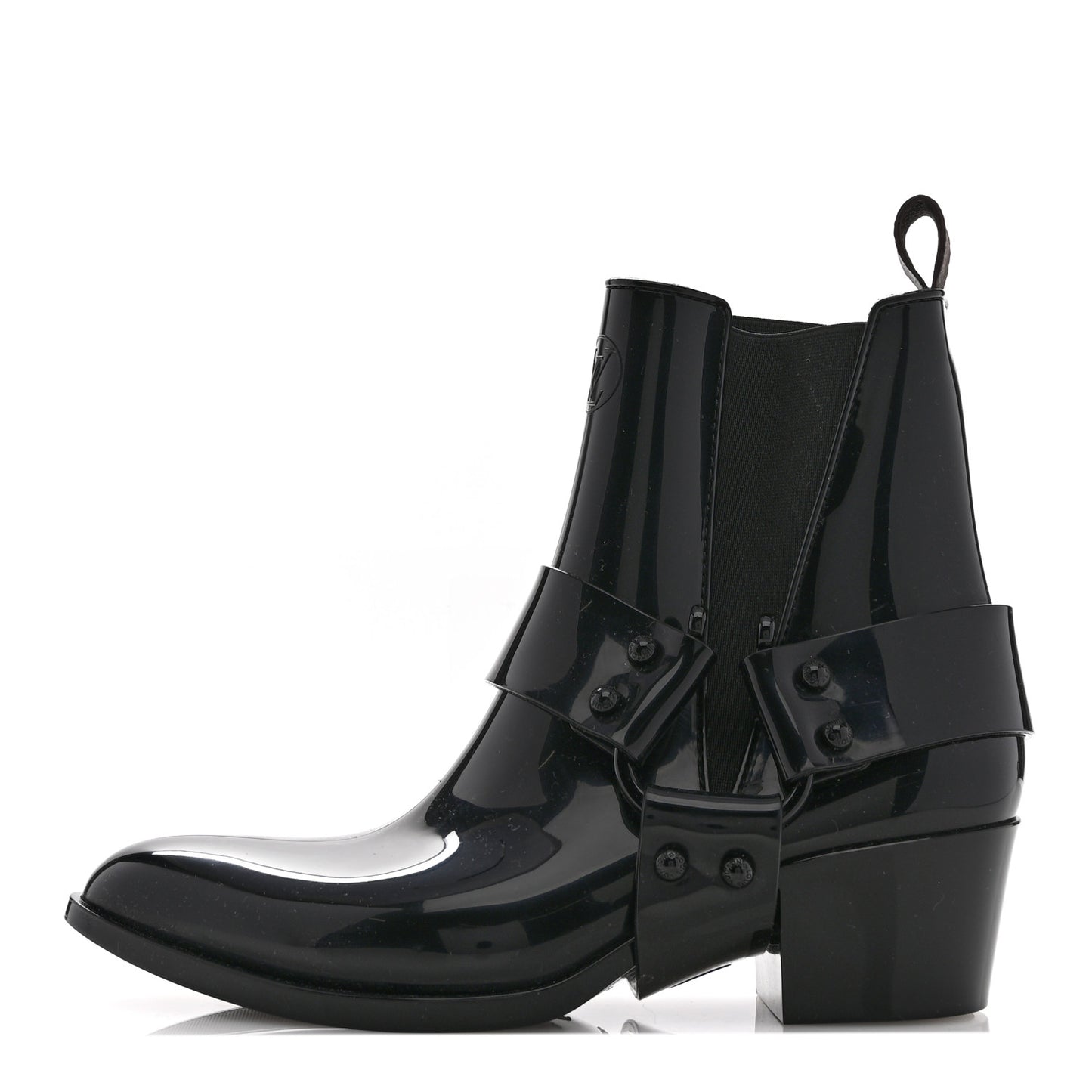 Rubber Monogram Rhapsody Ankle Boots 37 Black