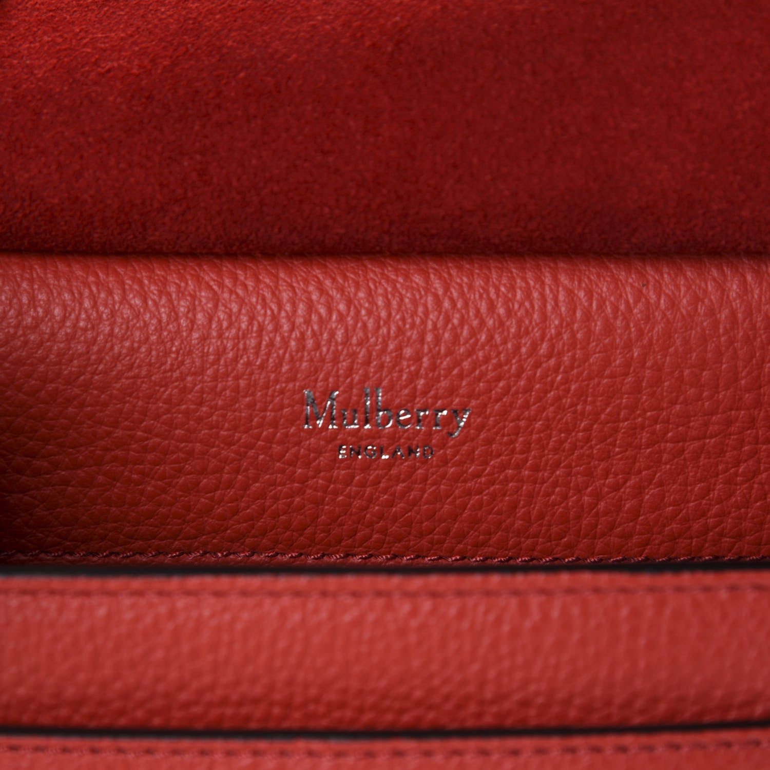 Mulberry Natural Grain Calfskin Antony Messenger Crossbody Scarlet 8 of 9