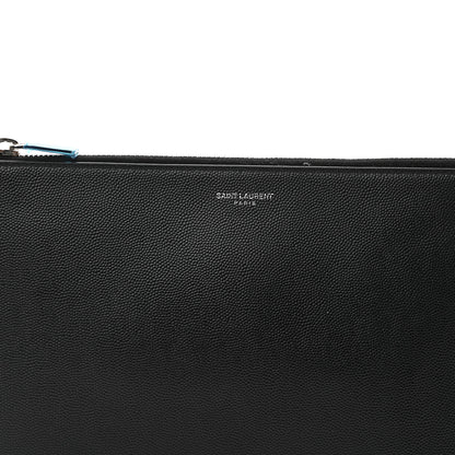 Saint Laurent Grain de Poudre Mini Tablet Holder Black 8 of 9