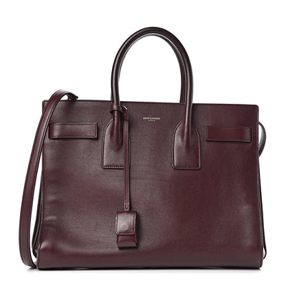 Saint Laurent Calfskin Small Sac De Jour Amarena 1 of 19