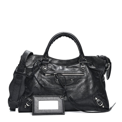 Balenciaga Agneau Classic Silver Hardware City Black 1 of 8