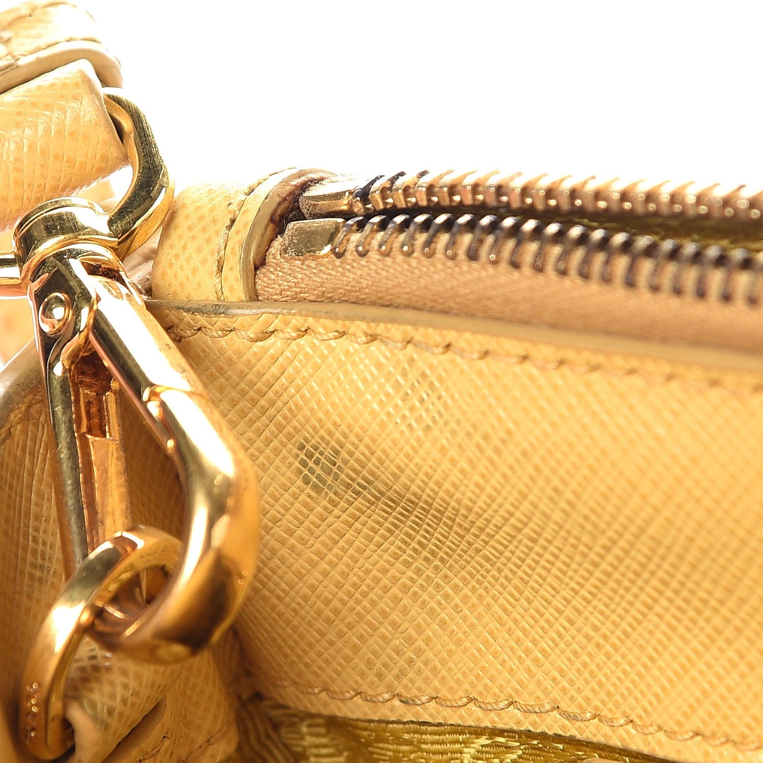 Prada Saffiano Medium Galleria Double Zip Tote Ginestra 9 of 14