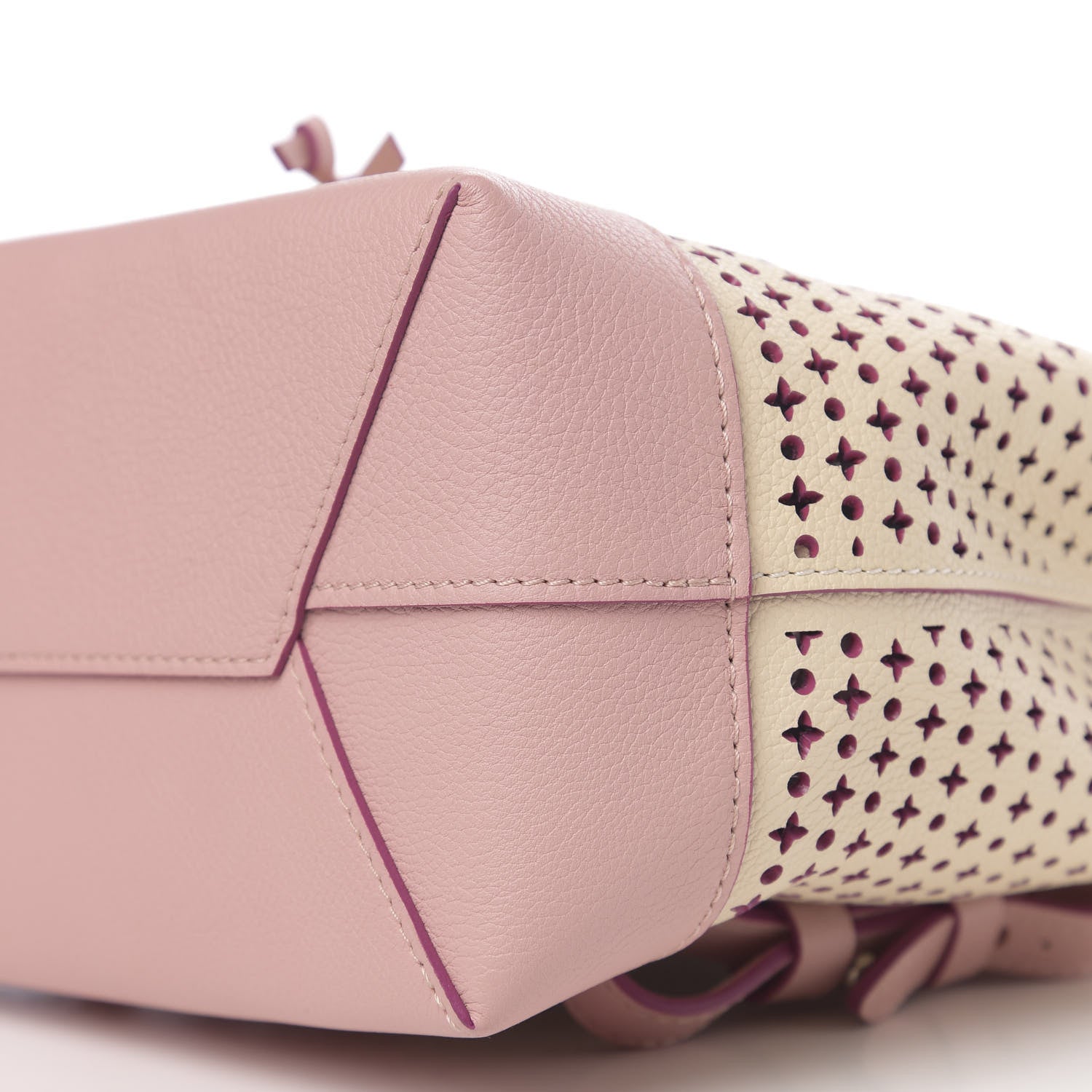 Louis Vuitton Perforated Calfskin Lockme Backpack Rose Poudre Creme 8 of 9