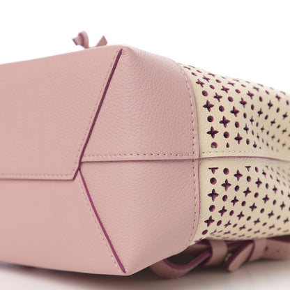 Louis Vuitton Perforated Calfskin Lockme Backpack Rose Poudre Creme 8 of 9