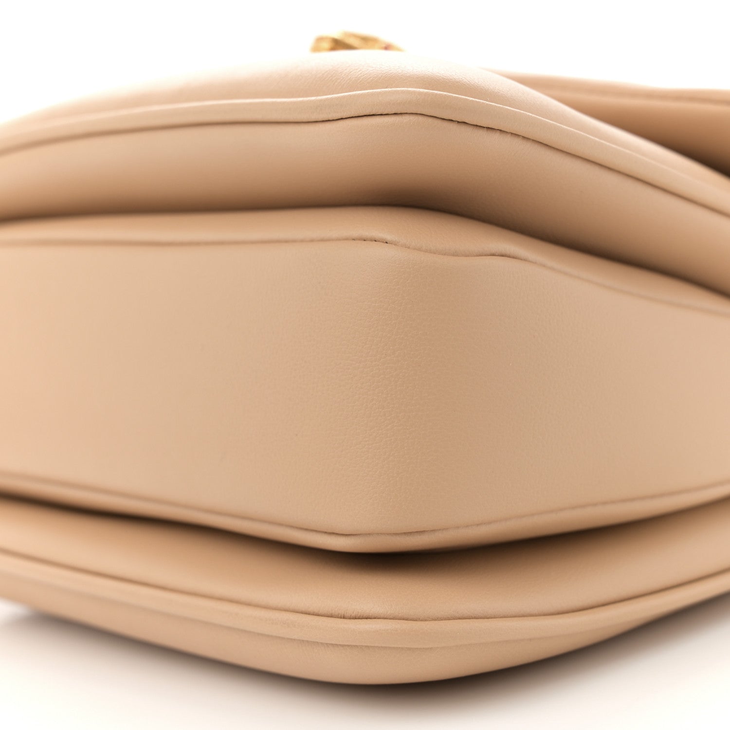 Bulgari Calfskin Serpenti Reverse Top Handle Sahara Amber 9 of 10