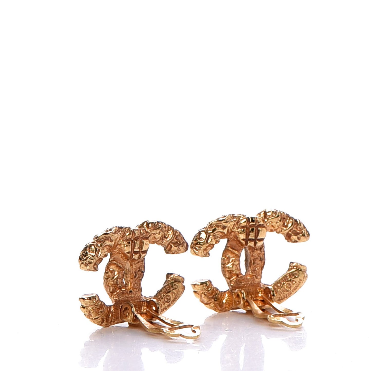 CC Clip On Earrings Gold