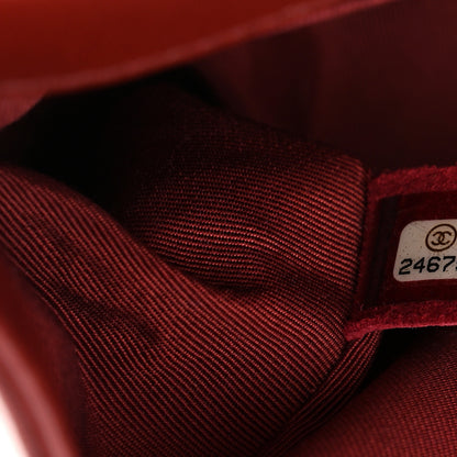 Chanel Lambskin Quilted Medium Boy Flap Dark Red 7 of 10