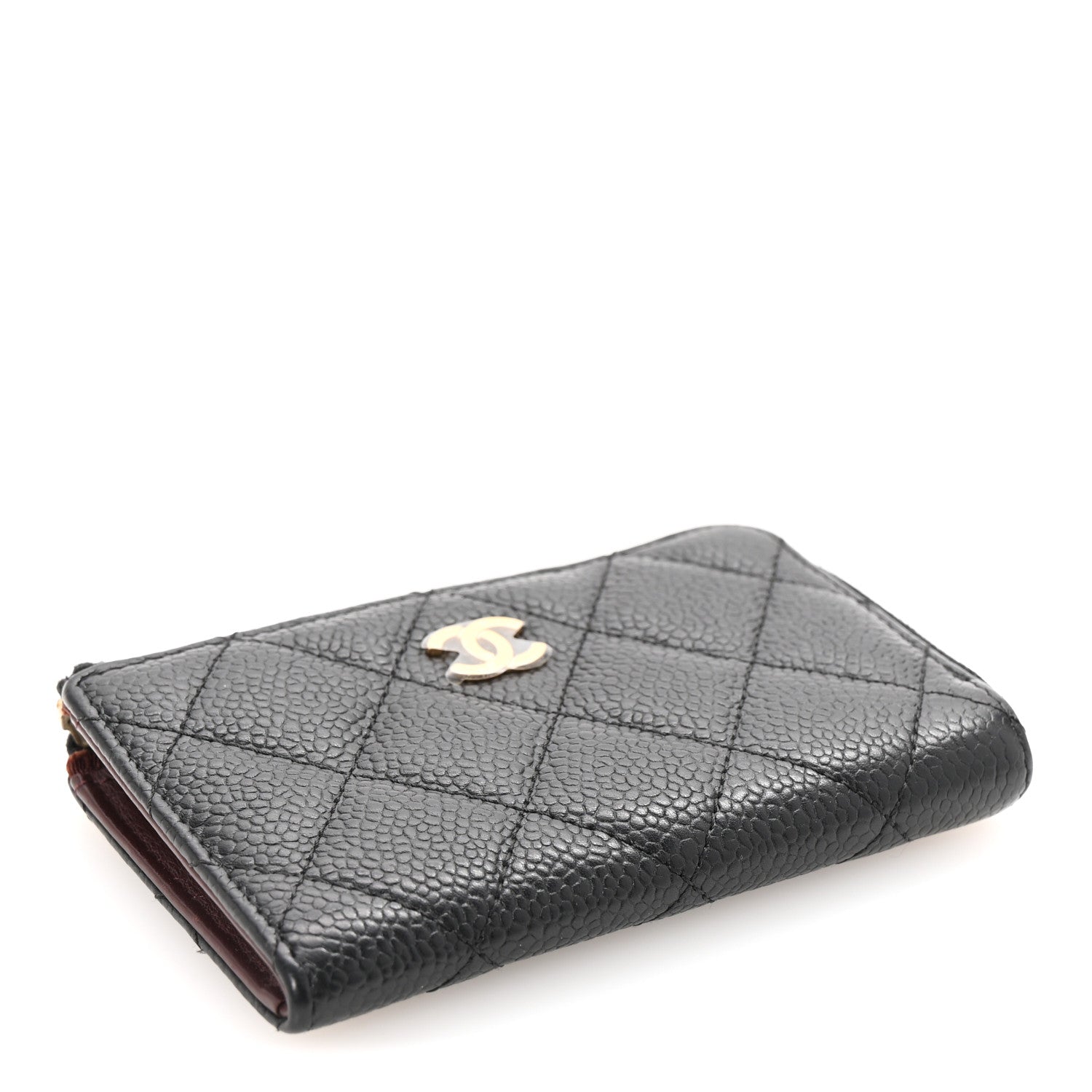 Chanel Caviar Quilted Zipped Key Holder Case Black 4 of 7