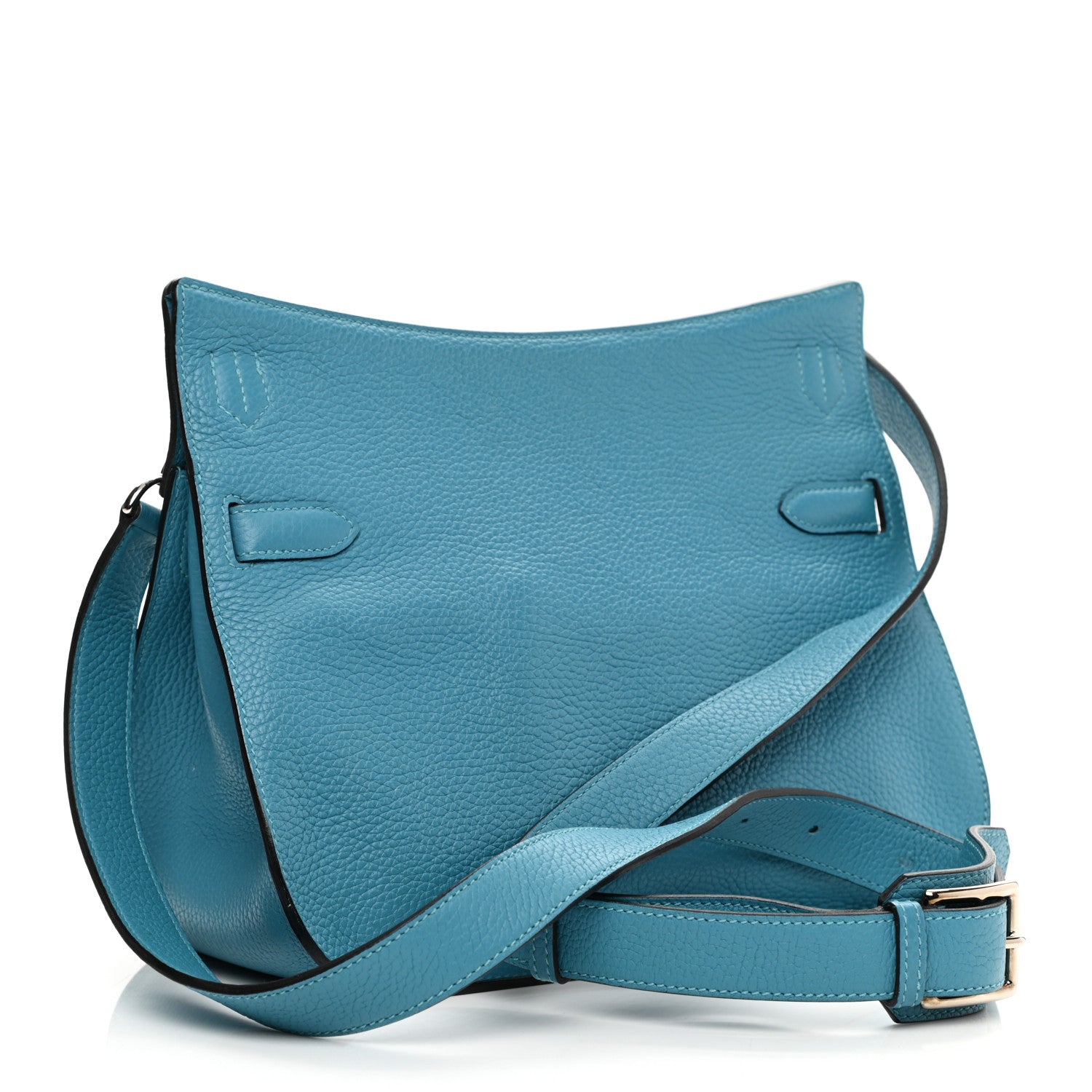 Hermes Taurillon Clemence Jypsiere 28 Turquoise 3 of 11
