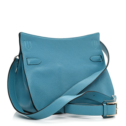 Hermes Taurillon Clemence Jypsiere 28 Turquoise 3 of 11