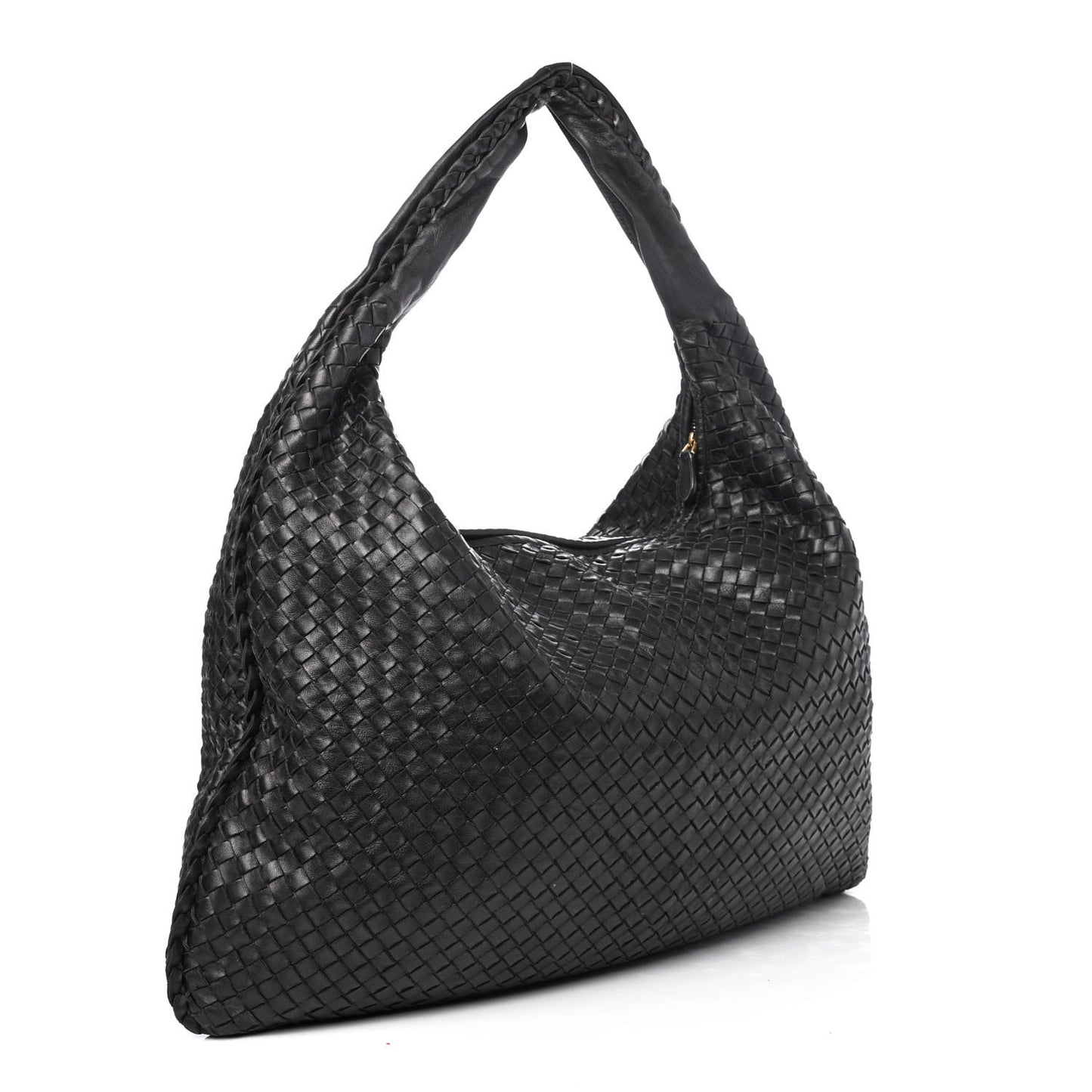 Nappa Intrecciato Maxi Veneta Hobo Black
