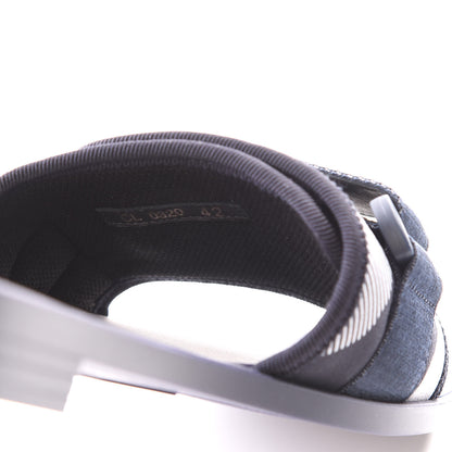 Christian Dior Canvas Dior(e)volution Mule Slide Sandals 42 Deep Blue 8 of 9