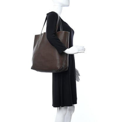 Hermes Taurillon Clemence Double Sens 45 Reversible Tote Black Havane 3 of 17