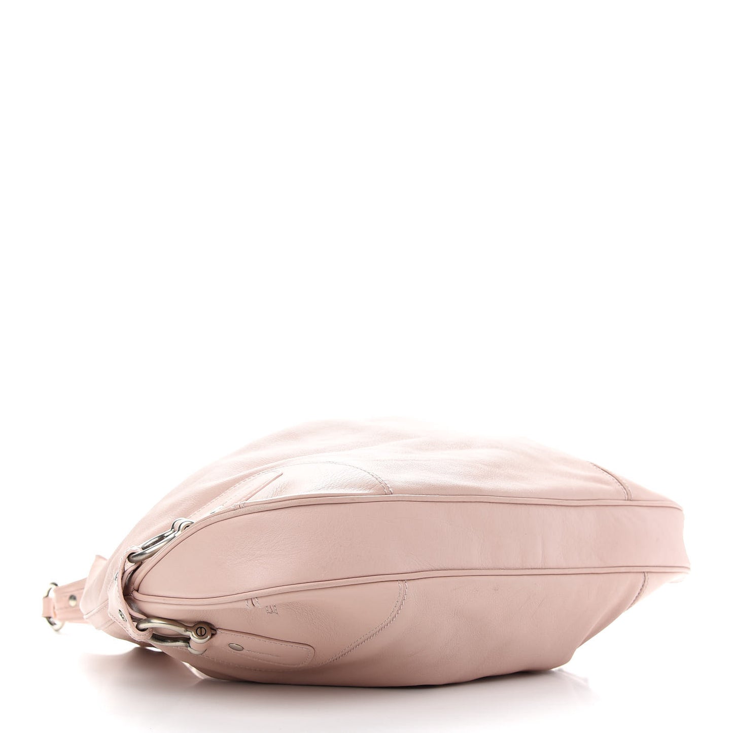 Calfskin Drawstring Hobo Pink
