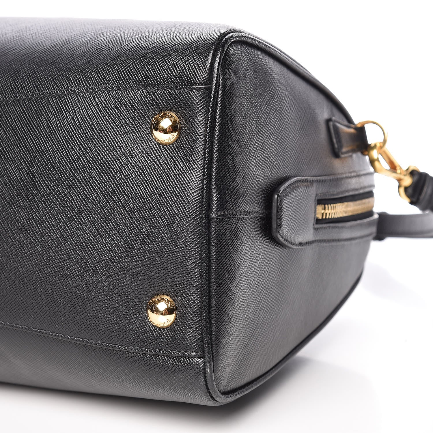 Prada Saffiano Lux Bowler Black 12 of 13