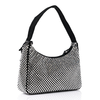Prada Satin Crystal Mini Re-Edition 2000 Bag Cristal 3 of 9